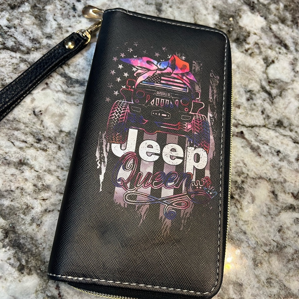 Jeep Queen Multicolor Phone Wallet Case